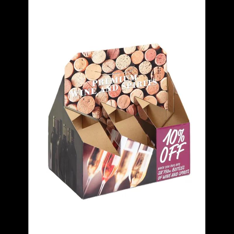 Wine Carrier 6 Compartment Gloss Graphic 10% Off 25/Case