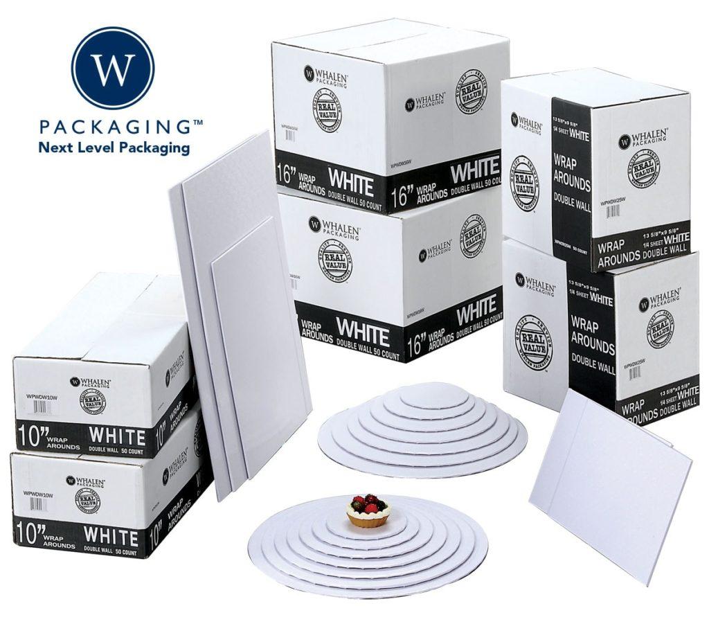 Cake Circle Wrap Around 12 IN White Round Double Wall 50/Case