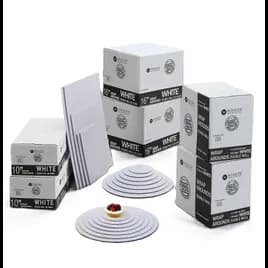 Wrap Around 14 IN White Round Double Wall 50/Case