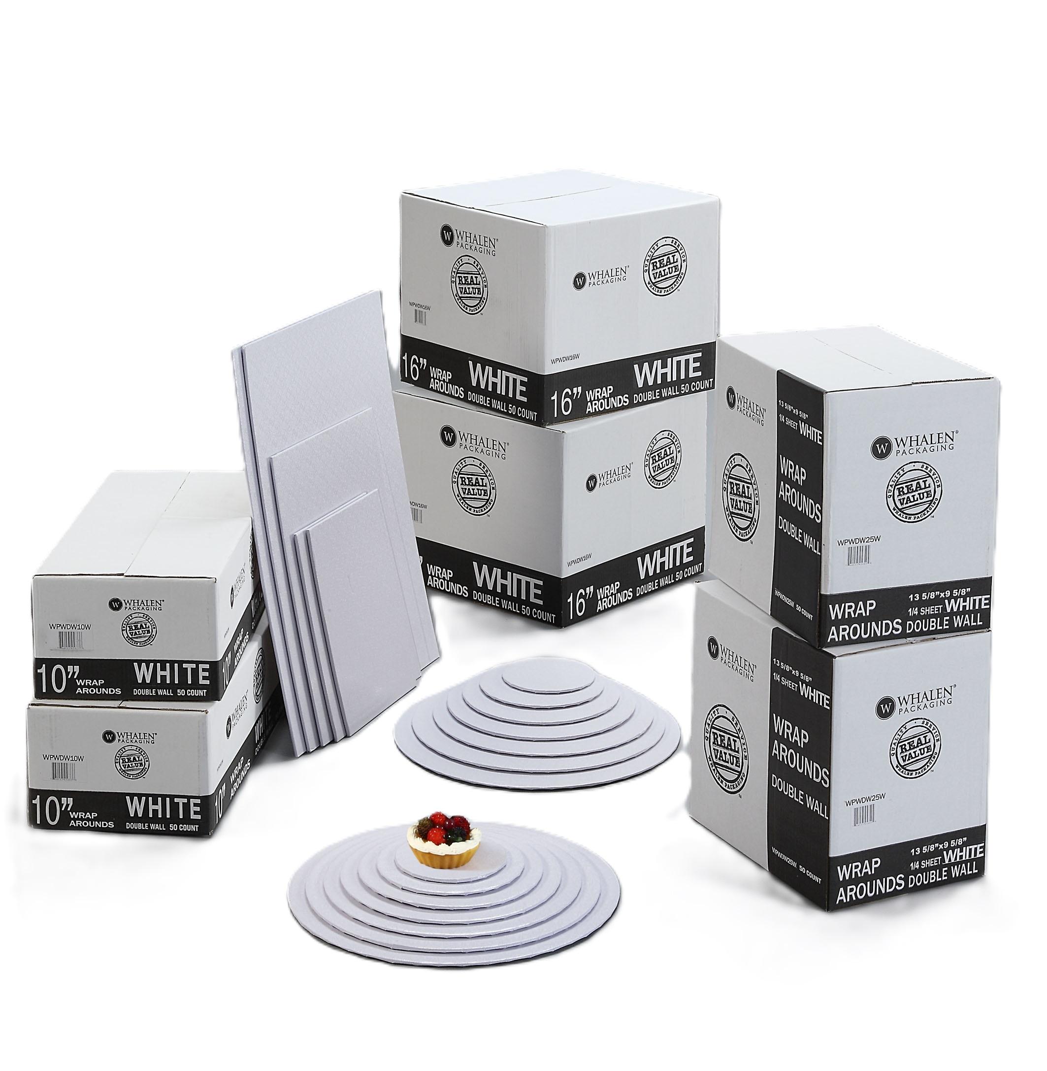 Wrap Around 6 IN White Round Double Wall 50/Case