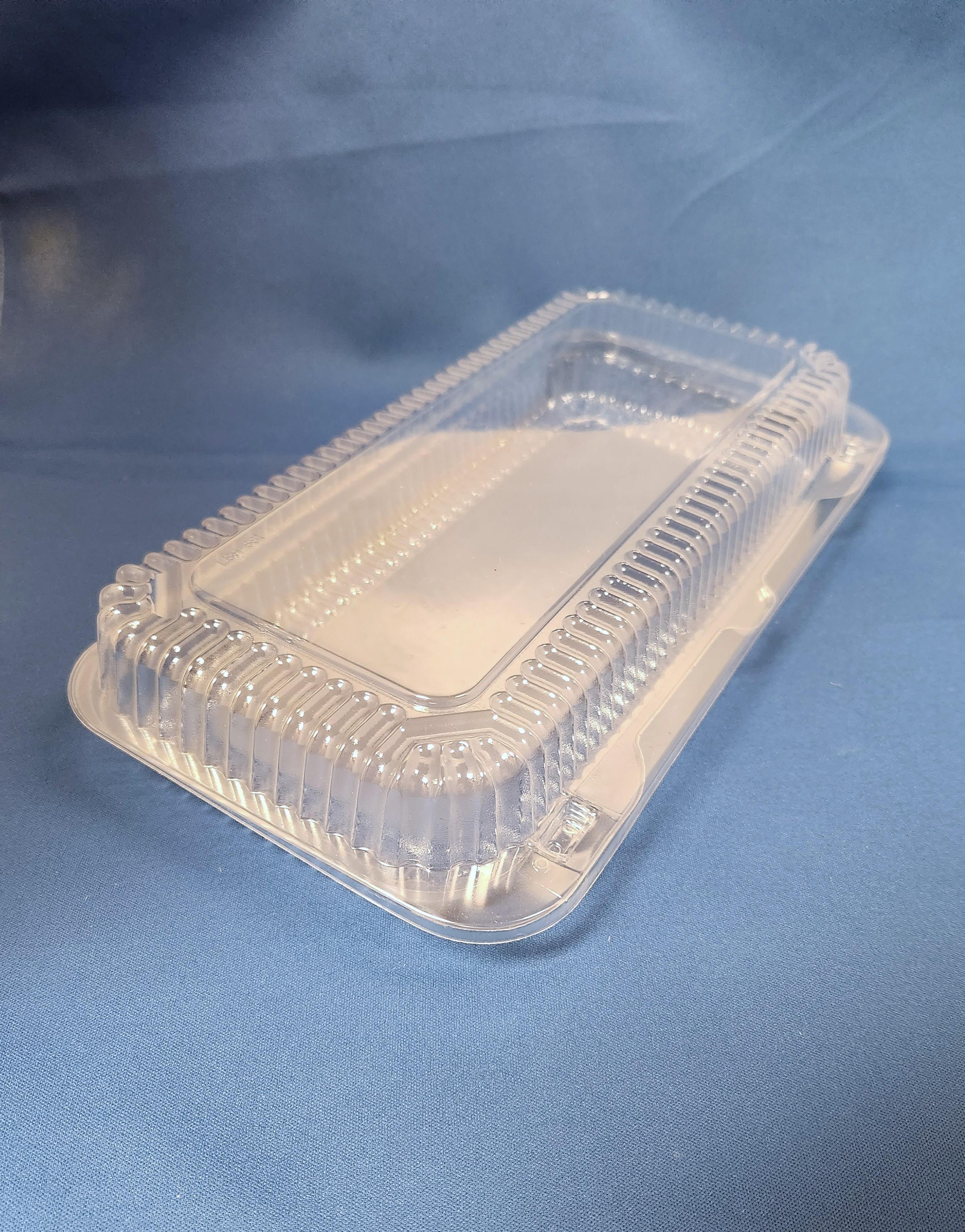 Danish Hinged Container With Dome Lid Large (LG) 13.4X6.75X2.63 IN OPS Clear Rectangle 250/Case