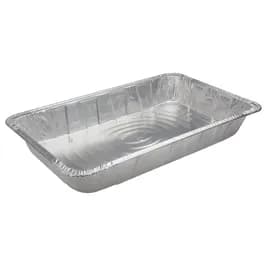 Steam Table Pan Full Size 346 OZ 19.6X11.6X3.4 IN Aluminum Silver Deep Extra Heavy Duty 40/Case