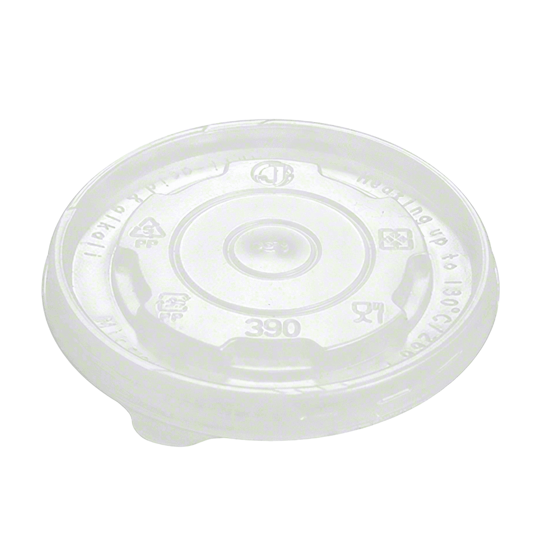 Lid Flat PP Translucent For 12 OZ Food Container 1000/Case