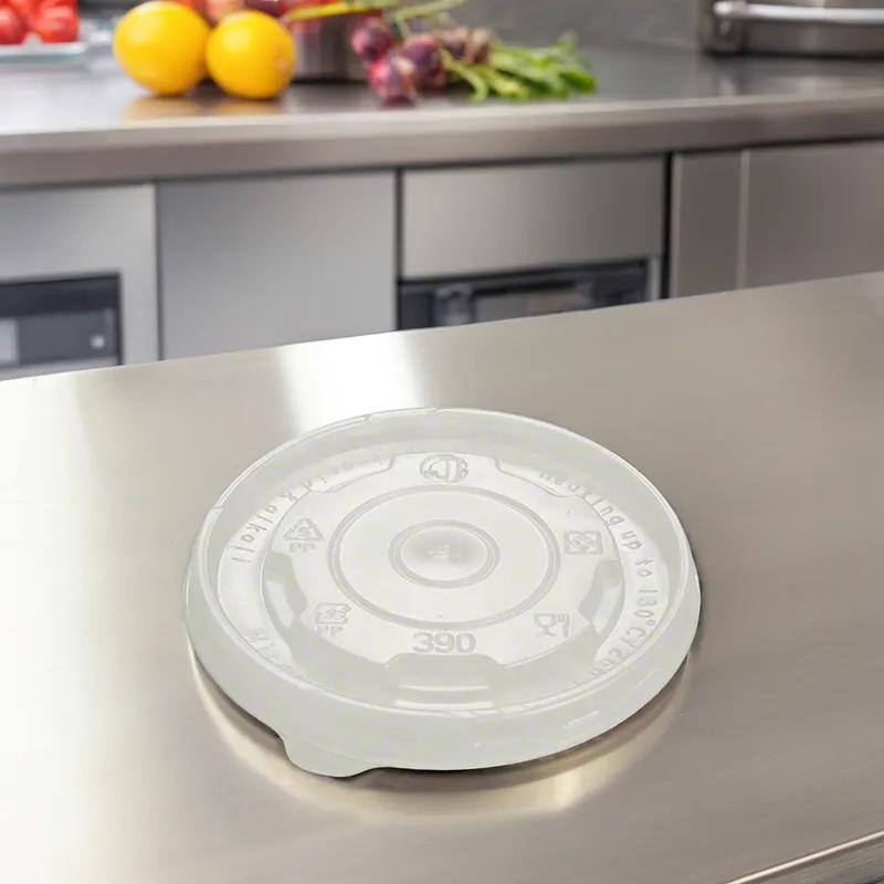 Lid Flat PP Translucent For 12 OZ Food Container 1000/Case