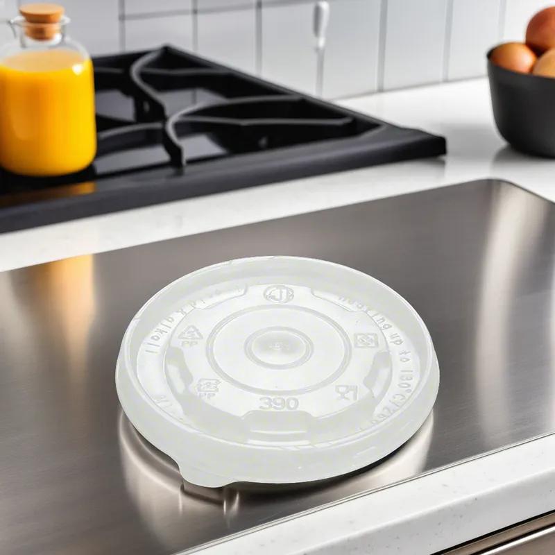 Lid Flat PP Translucent For 12 OZ Food Container 1000/Case