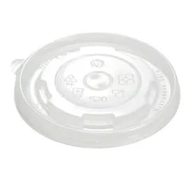 Lid Flat PP Translucent For 16 FLOZ Cup 1000/Case