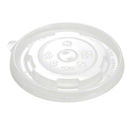 Lid Flat PP Translucent For 16 FLOZ Cup 1000/Case