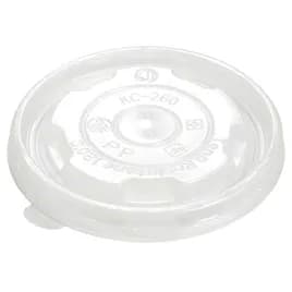 Lid Flat PP Translucent For 8 FLOZ Cup 1000/Case