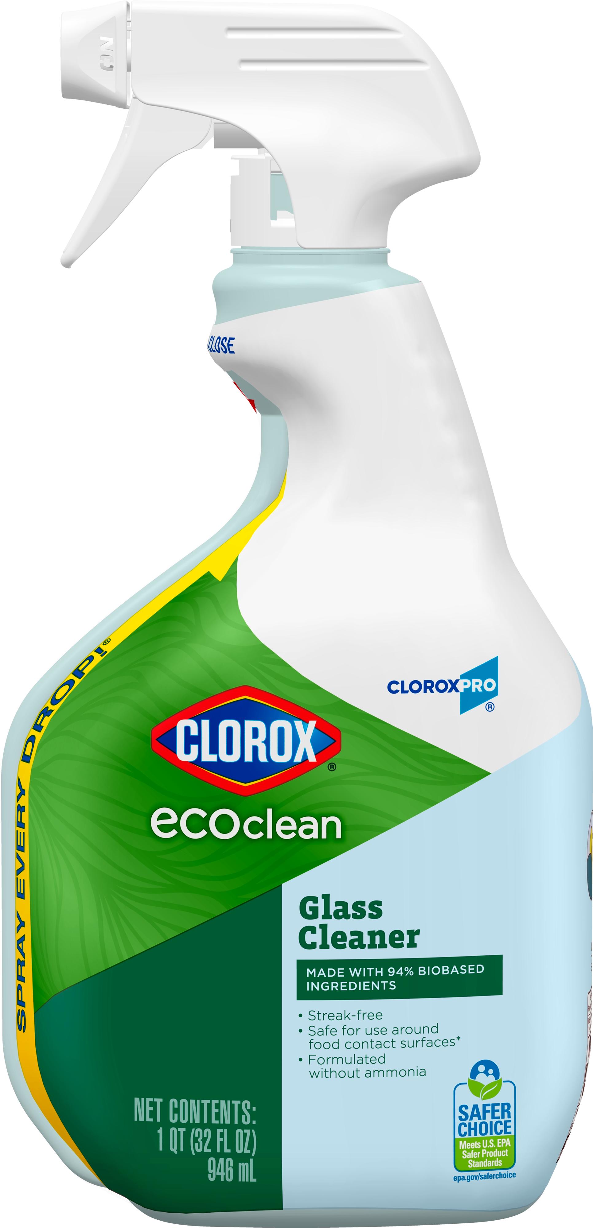 Clorox® EcoClean™ Glass Cleaner 1 QT RTU Liquid 9/Case