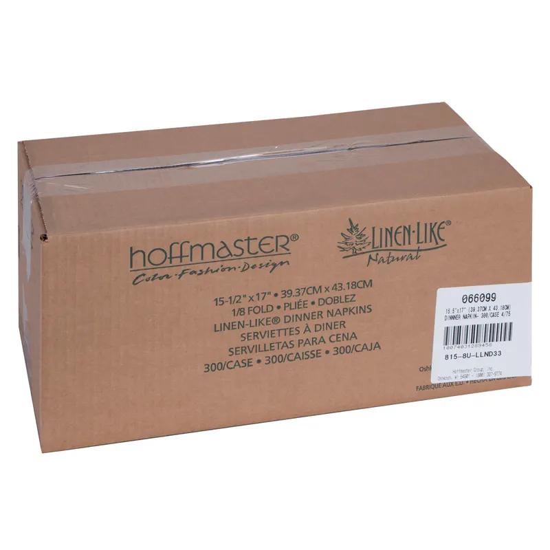 Linen-Like Natural® Dinner Napkins 17X15.5 IN 7.75X4.25 IN Gray Recycled Paper Disposable 300/Case