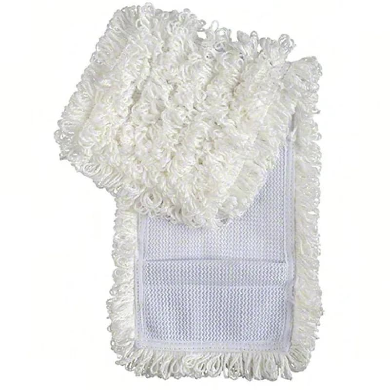 Finish Mop 18 IN White Slot Pocket Backing Looped 36/Case