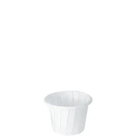 Solo® Souffle & Portion Cup 0.75 OZ Treated Paper White 250 Count/Bag 20 Bags/Case 5000 Count/Case