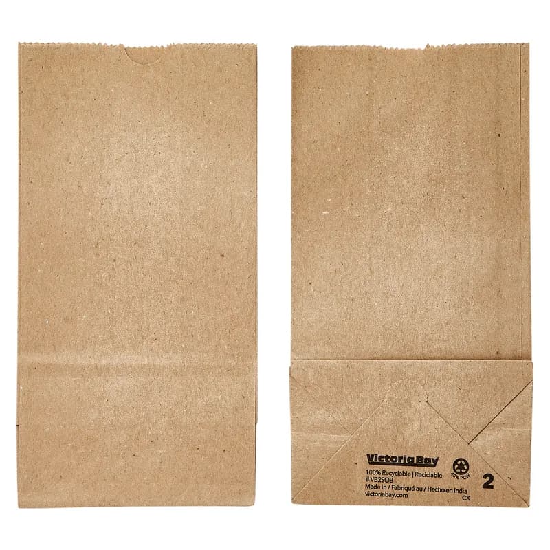 Victoria Bay Bag 4.02X2.56X7.99 IN Paper #2 Kraft 500/Bundle