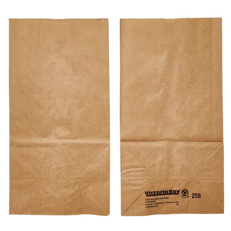 Victoria Bay Bag 9.25X6.13X15.88 IN Paper #25 Kraft Squat 500/Bundle