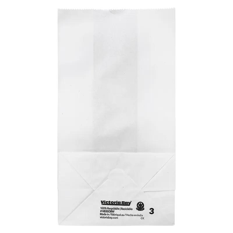 Victoria Bay Bag 4.72X2.99X8.62 IN Paper #3 White 500/Bundle