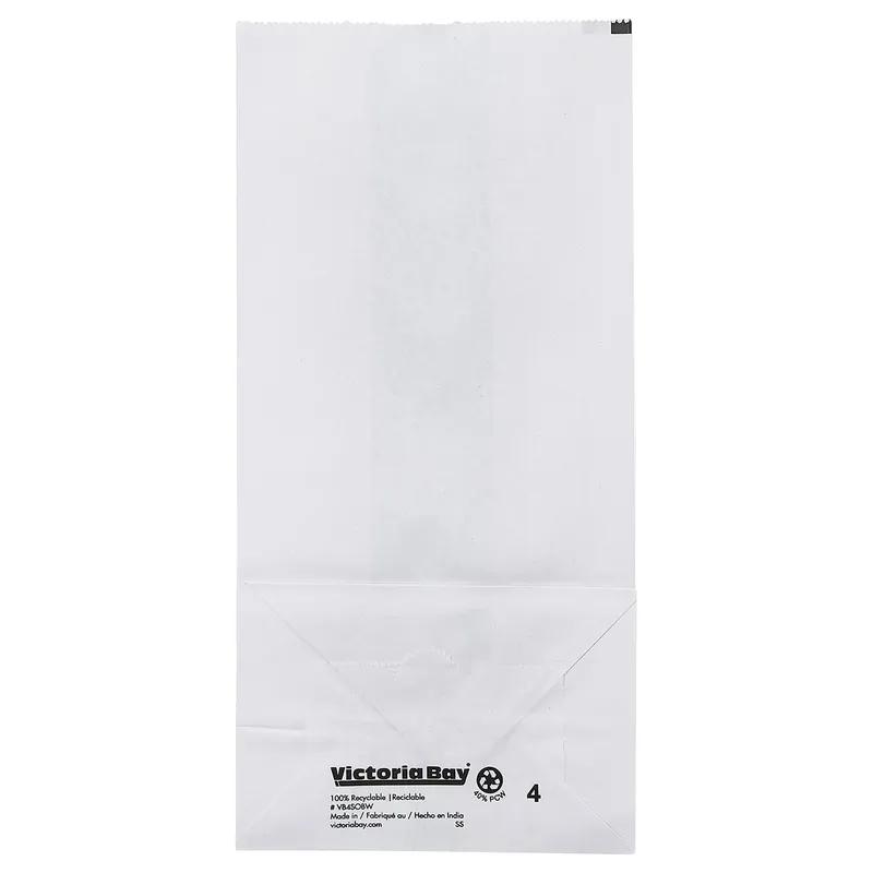 Victoria Bay Bag 4.88X3.27X10 IN Paper #4 White 500/Bundle