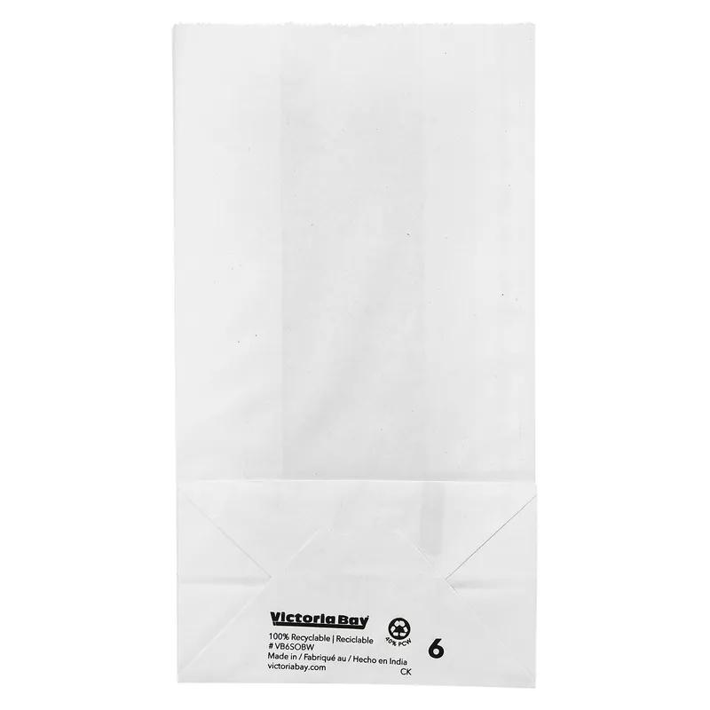 Victoria Bay Bag 5.91X3.78X11.02 IN Paper #6 White 500/Bundle