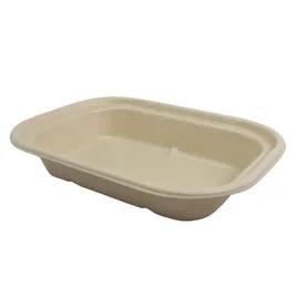 Take-Out Container Base 8X6X1.5 IN Pulp Fiber Kraft Rectangle 400/Case