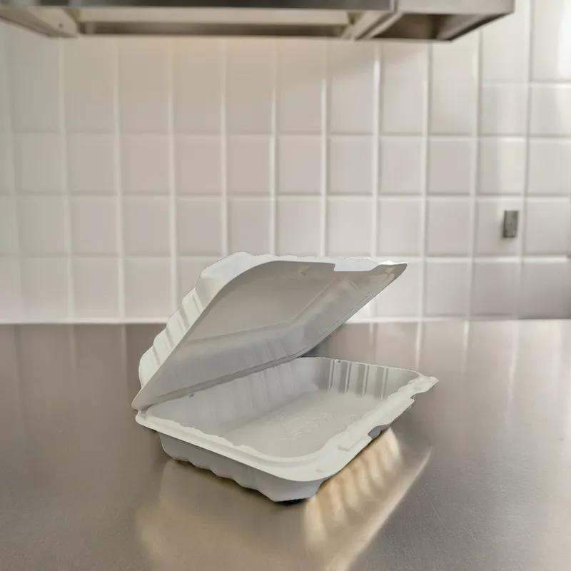 Victoria Bay Take-Out Container Hinged 9.25X6.5X2.25 IN MFPP Ivory Rectangle Microwave Safe Freezer Safe 150/Case