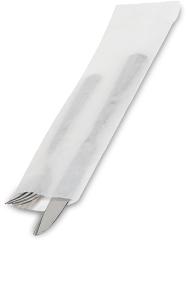 Bagcraft® Silverware Bag 2.75X10 IN Glassine Paper White 2000/Case