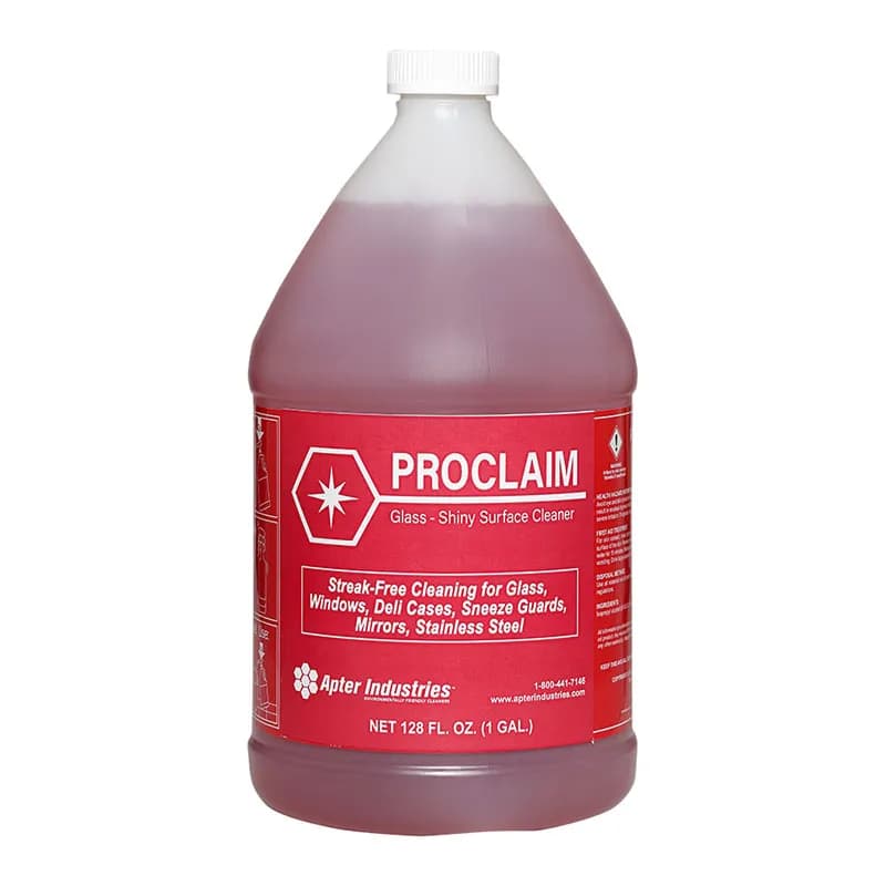 Proclaim Glass & Shiny Surface Cleaner Glass Cleaner 3 GAL 4/Case