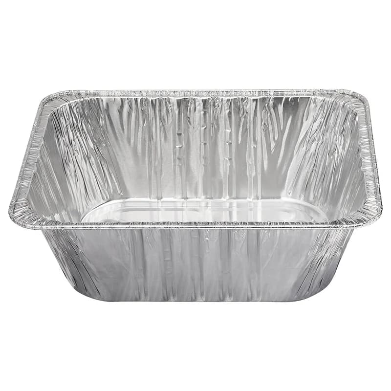 Victoria Bay Steam Table Pan 1/2 Size 12.7X10.4X4.1 IN Aluminum Silver Rectangle Extra Deep Freezer Safe 100/Case