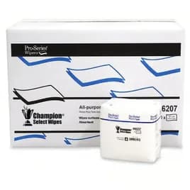 DRC GC3 The Champion Cleaning Wipe White 1/4 Fold Standard Grade 50 Count/Pack 20 Packs/Case 1000 Count/Case