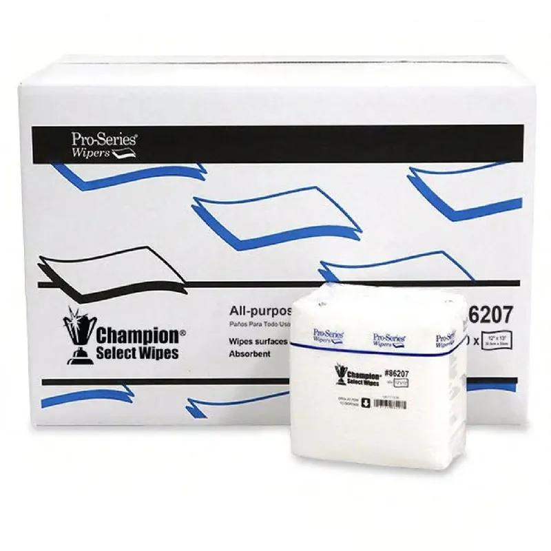 DRC GC3 The Champion Cleaning Wipe White 1/4 Fold Standard Grade 50 Count/Pack 20 Packs/Case 1000 Count/Case