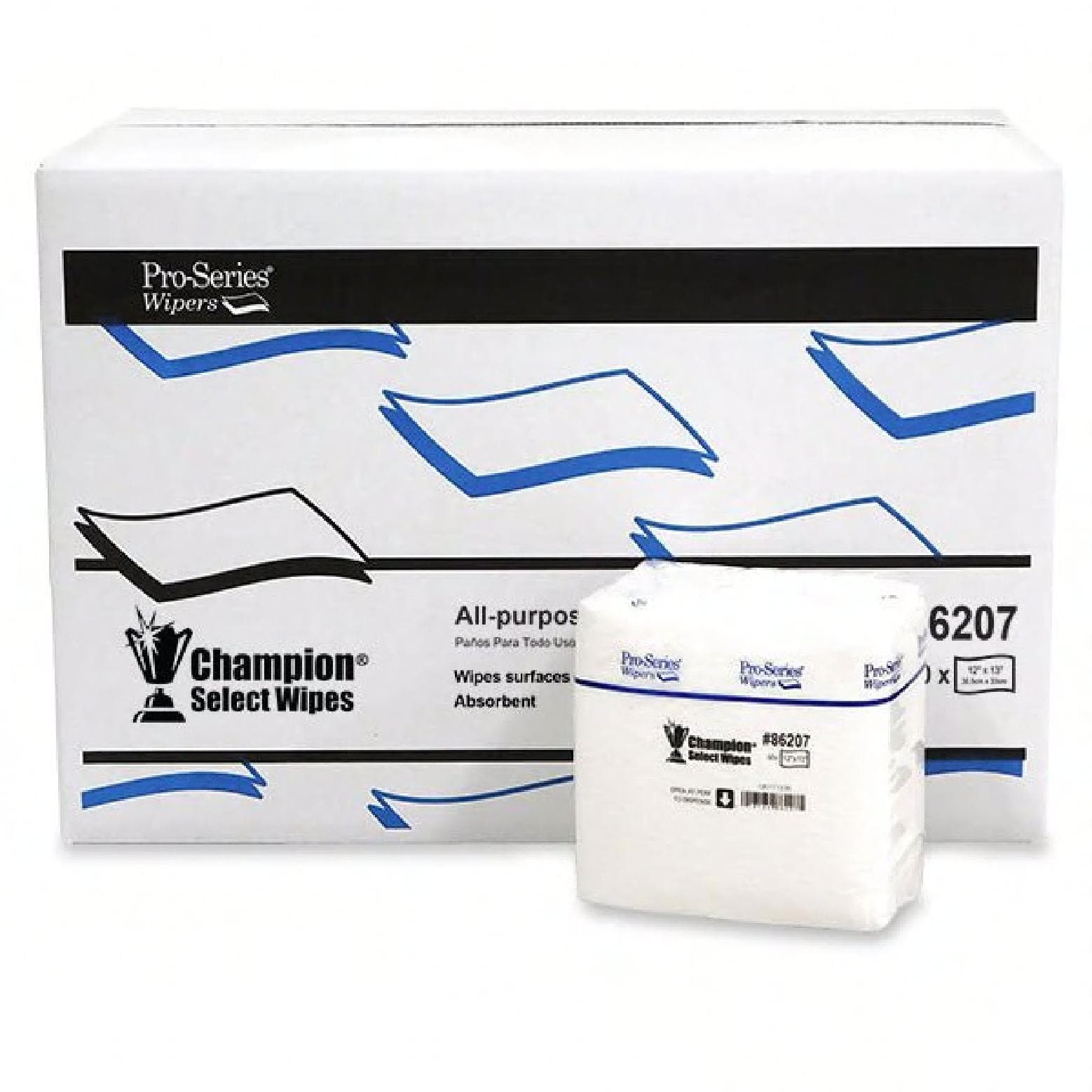 DRC GC3 The Champion Cleaning Wipe White 1/4 Fold Standard Grade 50 Count/Pack 20 Packs/Case 1000 Count/Case