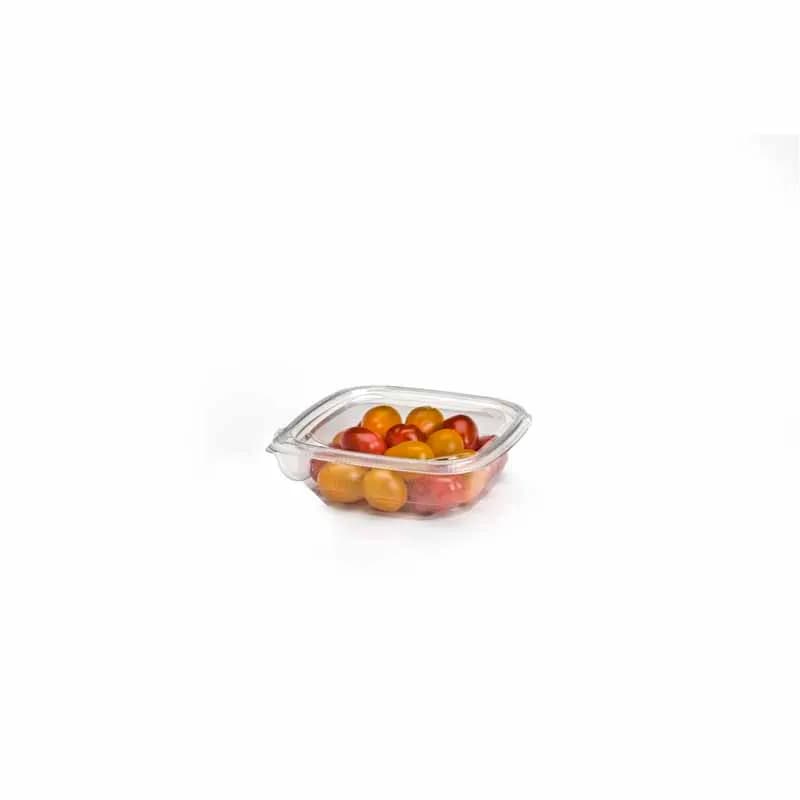 Bowl 8 OZ PET Clear Square Tamper-Evident 1000/Case