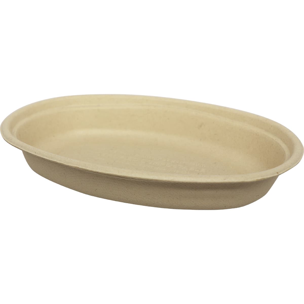 Burrito Bowl 32 OZ Plant Fiber Bamboo Beige Oval Unbleached 300/Case