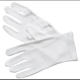 Service Gloves Medium (MED) White Cotton 6/Case