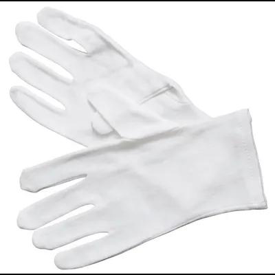 Service Gloves Large (LG) White Cotton 6/Pack
