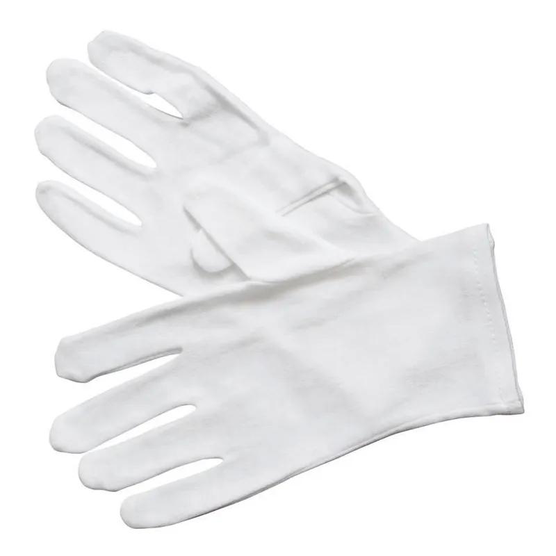 Service Gloves Large (LG) White Cotton 6/Pack