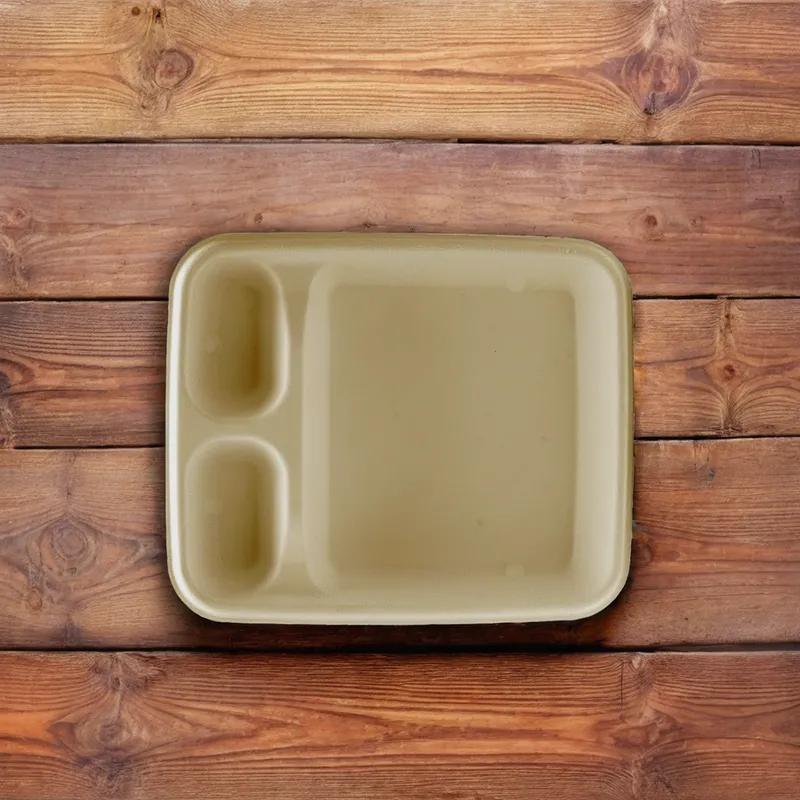 Victoria Bay Nacho Take-Out Tray 3 Compartment Sugarcane 300/Case