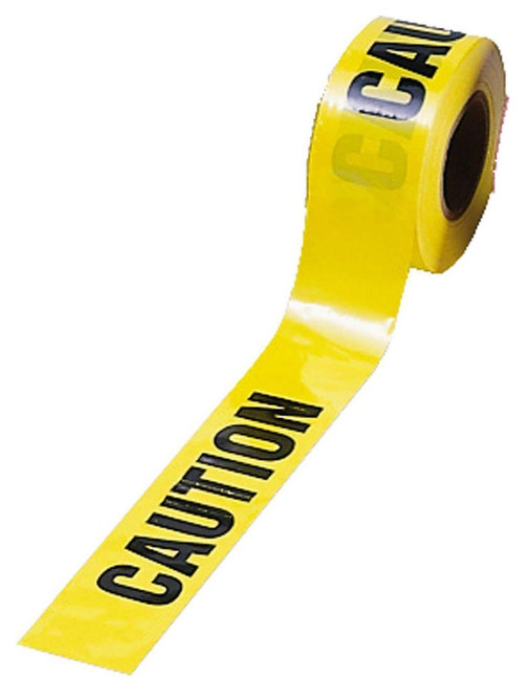 Caution Tape 3IN X1000FT Yellow 1/Each