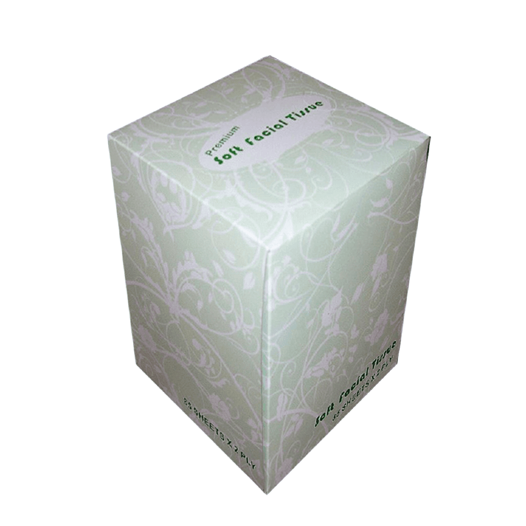 Facial Tissue 7.867X8.25 IN 2PLY White Cube Box 85 Sheets/Pack 36 Packs/Case