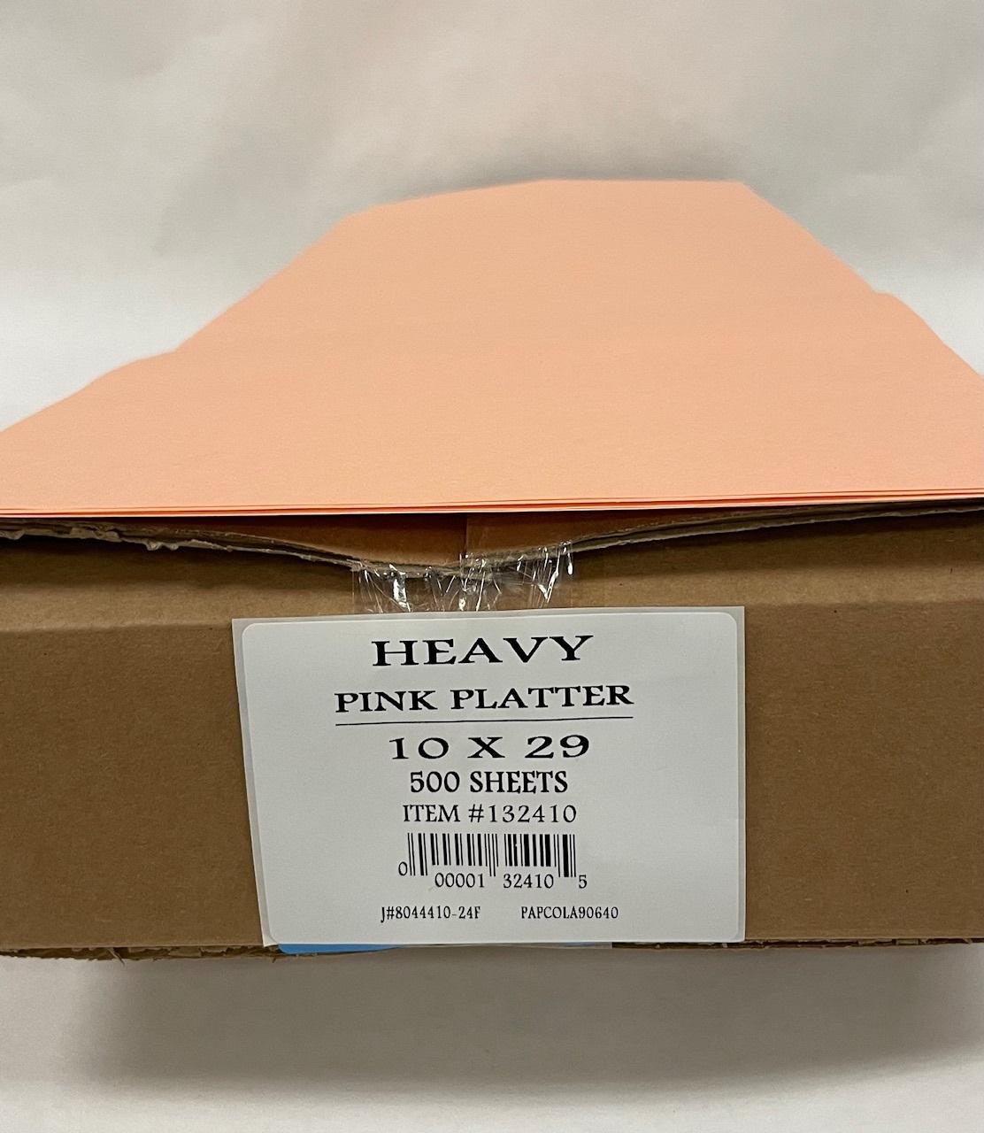 Platter Steak & Butcher Paper Sheets 10X29 IN 65LB Heavy Pink 500/Case