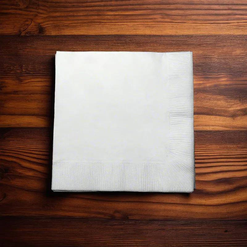 Beverage Napkins 10X10 IN White 3PLY 3000/Case