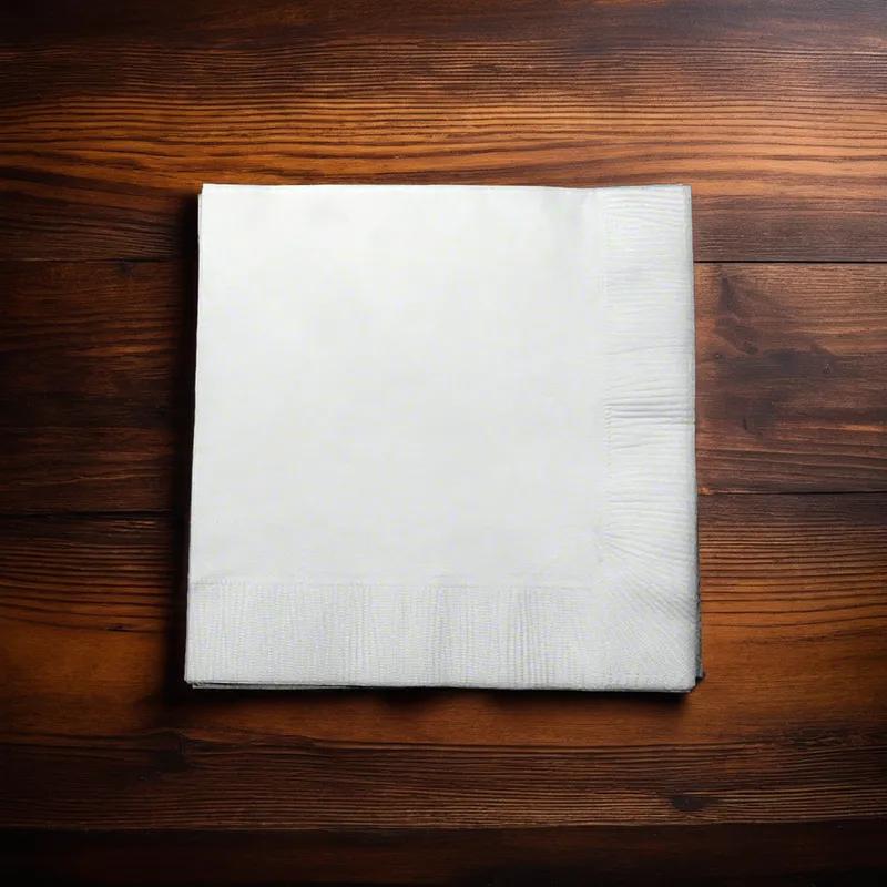 Beverage Napkins 10X10 IN White 3PLY 3000/Case