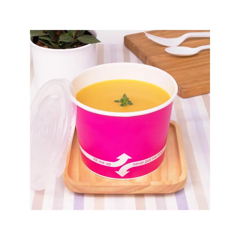 Karat® Food Container Base 16 OZ Pink 1000/Case