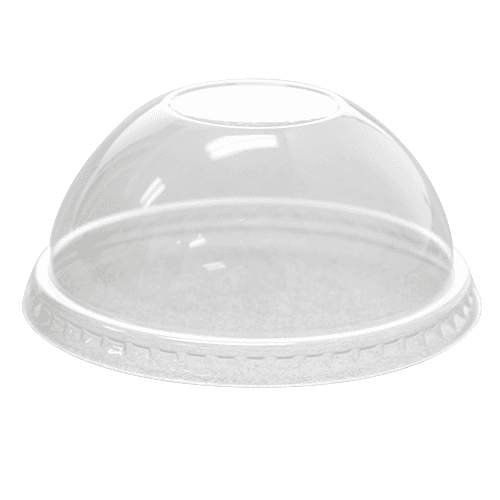 Karat® Lid Dome PET Clear For 8-10 FLOZ Cup No Hole 1000/Case