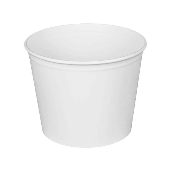 Karat® Bucket & Tub Base 85 OZ Paper White 180/Case