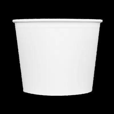 Karat® Bucket & Tub Base & Lid Combo With Paper Lid 85 OZ Paper White 180/Case