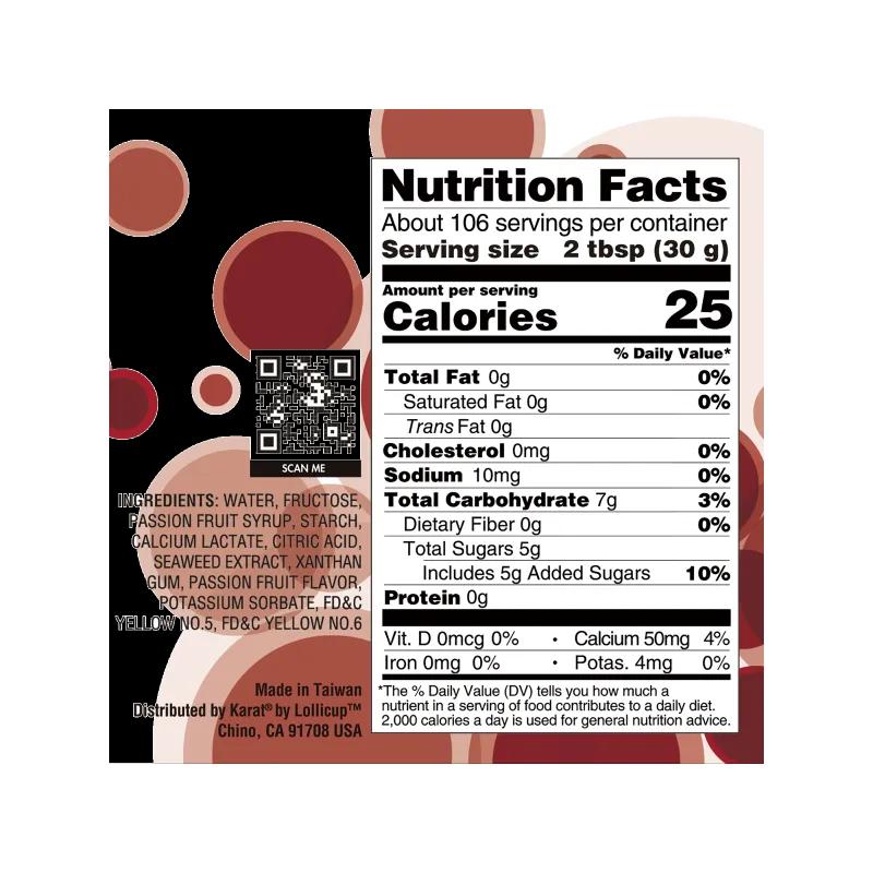 Passion Fruit Popping Pearls 1/Each