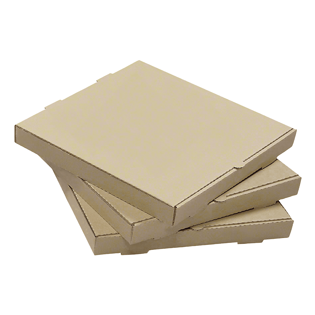 Pizza Box 18X18X1.63 IN Corrugated Cardboard Kraft/Kraft Plain B-Flute 50/Case
