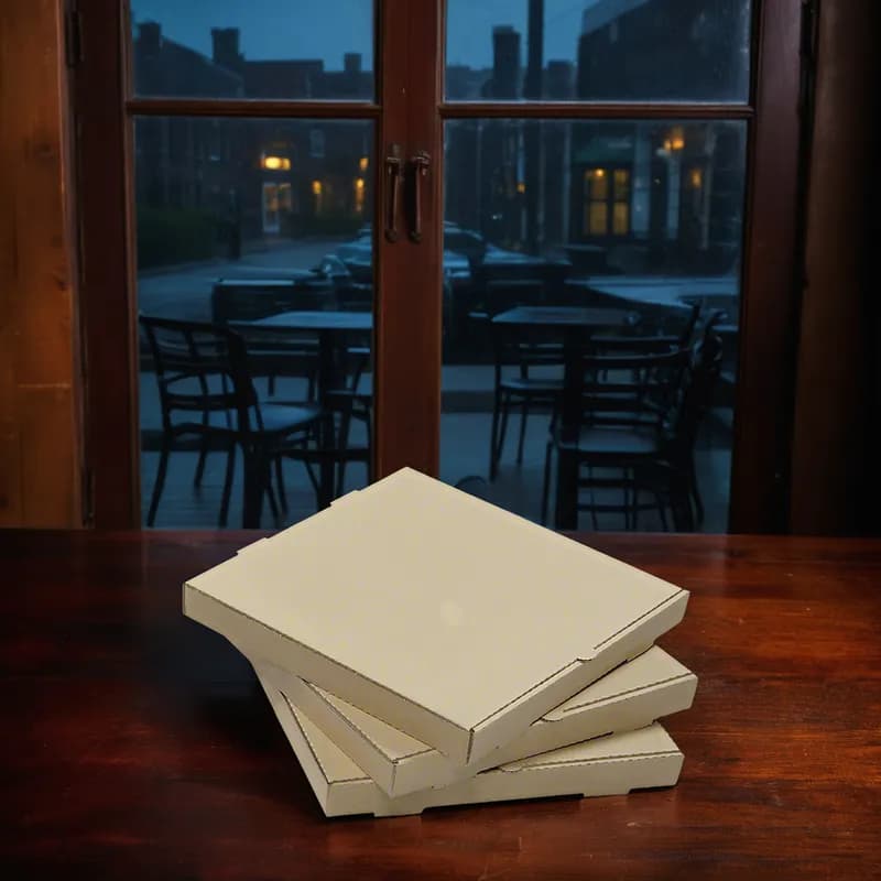 Pizza Box 18X18X1.63 IN Corrugated Cardboard Kraft/Kraft Plain B-Flute 50/Case