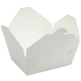 Eco-Box® #3 Take-Out Box Fold-Top 7X5X2.50 IN White Grease Resistant 200/Case