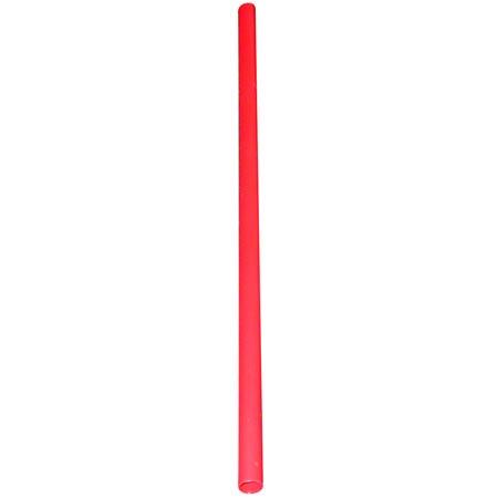 Poly King® Giant Straw 10.25 IN Red Unwrapped 150/Case