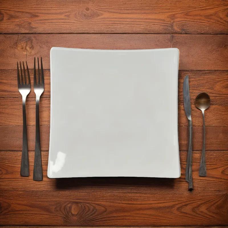 Plate 10X10 IN Melamine Square Flared 12 Count/Pack 1 Packs/Case